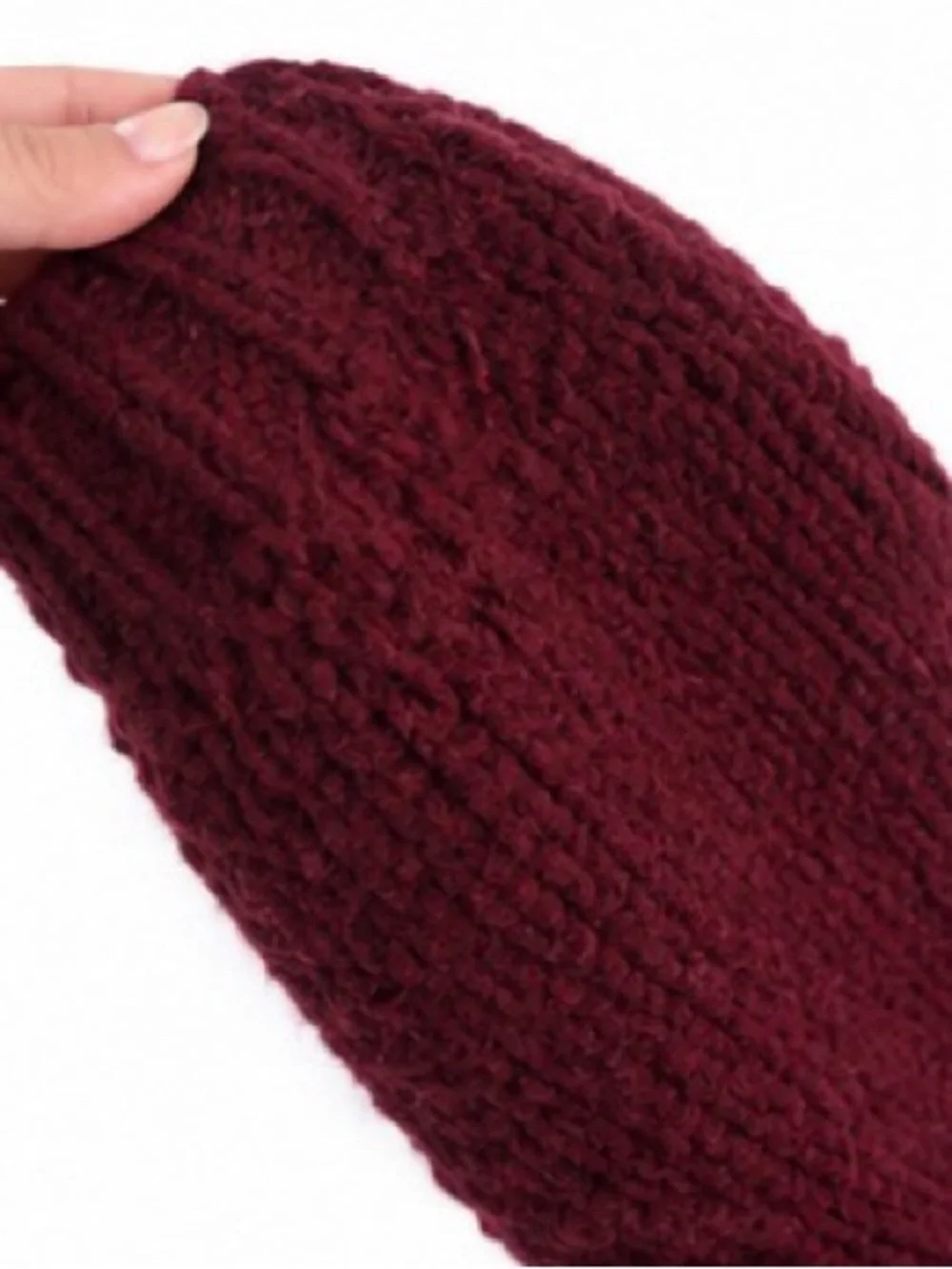 Free People Hooded Long Cardigan in Deep Burgundy